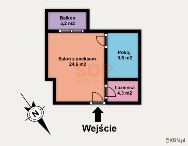 2 pokojowe, Łódź, Górna, ul. S. Jachowicza, Mieszkanie  na sprzedaż