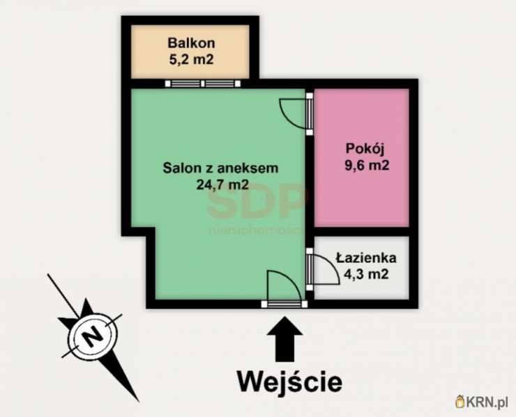 2 pokojowe, Łódź, Górna, ul. S. Jachowicza, Mieszkanie  na sprzedaż