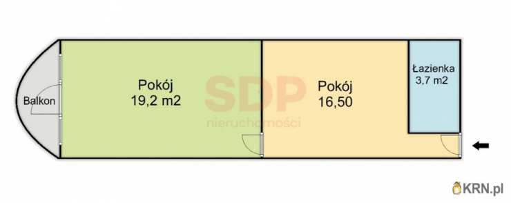 Mieszkanie  na sprzedaż, Wrocław, Krzyki, ul. S. Chudoby, 1 pokojowe