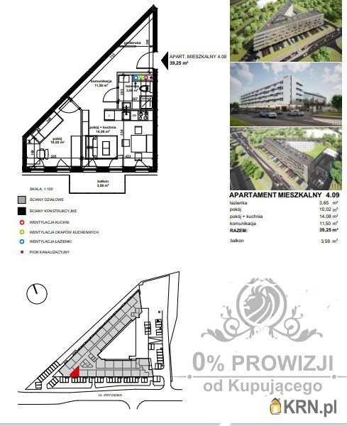 Mieszkanie  na sprzedaż, Wrocław, Krzyki, ul. , 2 pokojowe