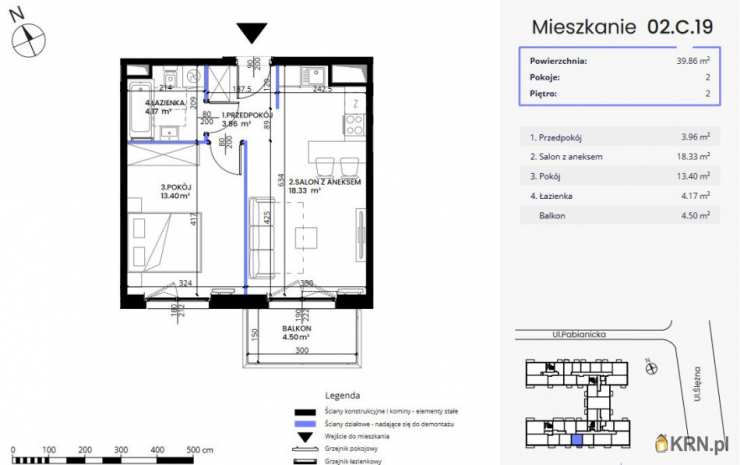 Wrocław, Krzyki, ul. , 2 pokojowe, Mieszkanie  na sprzedaż