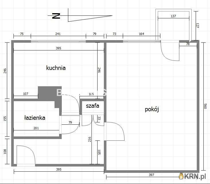 Kraków, Grzegórzki, ul. płk. F. Nullo, Mieszkanie  do wynajęcia, 1 pokojowe