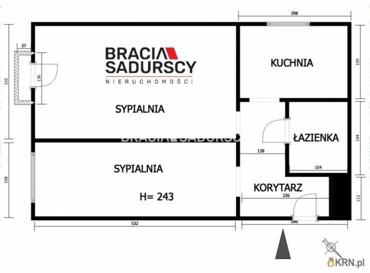 2 pokojowe, Kraków, Podgórze/Stare Podgórze, ul. gen. J. Skrzyneckiego, Mieszkanie  na sprzedaż