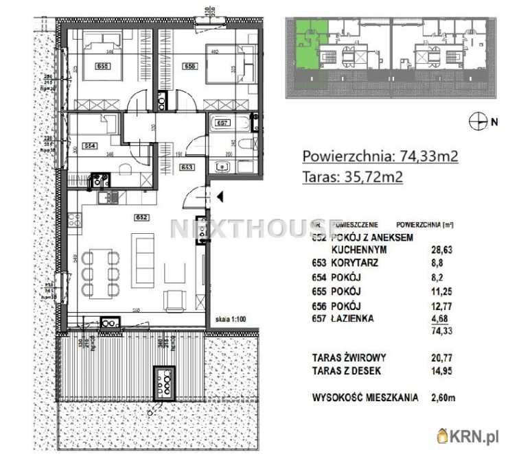 Tychy, ul. , 2 pokojowe, Mieszkanie  na sprzedaż