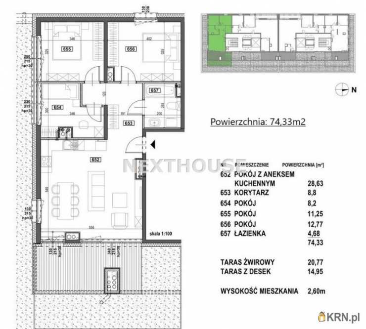 Nexthouse, Mieszkanie  na sprzedaż, Tychy, ul. 