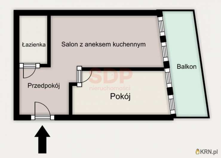 Mieszkanie  na sprzedaż, 2 pokojowe, Wrocław, Krzyki, ul. Karkonoska