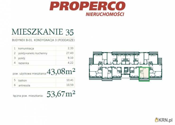 Mrągowo, ul. , Mieszkanie  na sprzedaż, 2 pokojowe