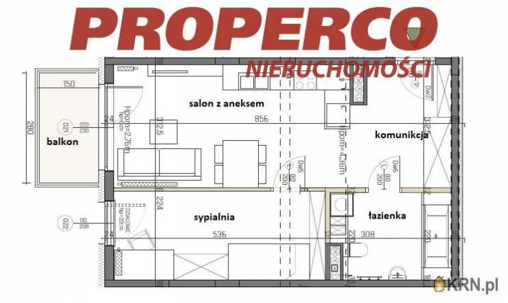 Kielce, Pod Dalnią, ul. Puscha, Mieszkanie  na sprzedaż, 2 pokojowe