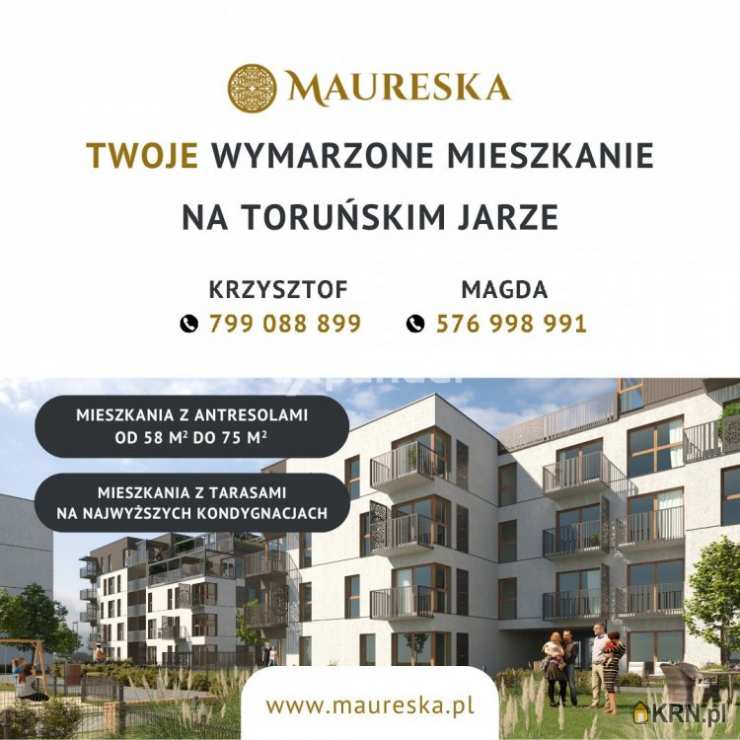 Mieszkanie  na sprzedaż, Toruń, ul. K. Grasera, 2 pokojowe