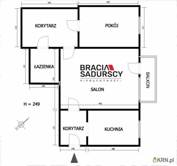 BRACIA SADURSCY ODDZIAŁ BS4 KRÓLEWSKA, Mieszkanie  na sprzedaż, Kraków, Krowodrza, ul. Wrocławska