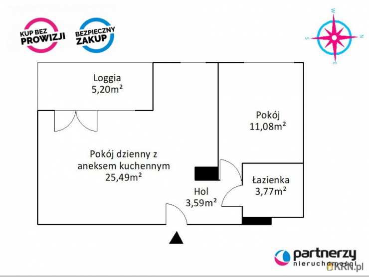 Mieszkanie  na sprzedaż, 2 pokojowe, Gdynia, Śródmieście, ul. św. Piotra