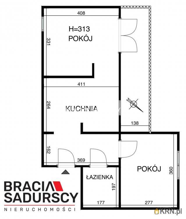 2 pokojowe, Mieszkanie  na sprzedaż, Kraków, Swoszowice/Kliny Borkowskie, ul. Borkowska