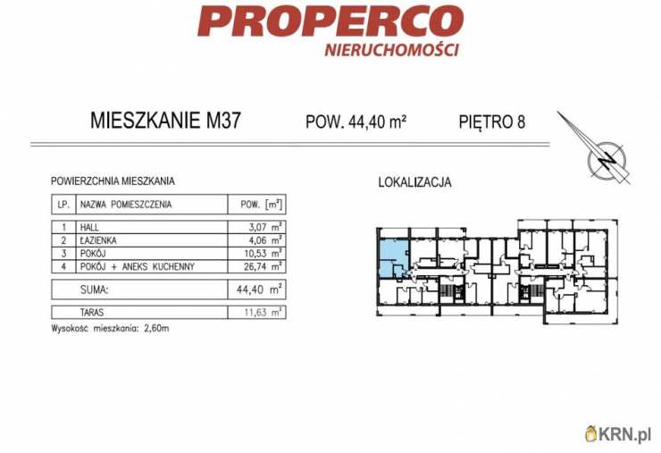 PROPERCO Sp. z o.o. Sp. k. , Mieszkanie  na sprzedaż, Kielce, ul. Solidarności