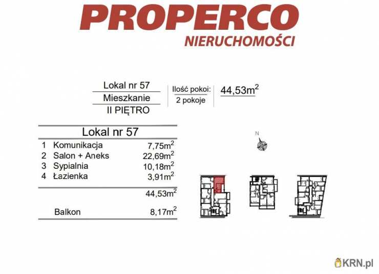 2 pokojowe, Mieszkanie  na sprzedaż, Kielce, Szydłówek, ul. Klonowa