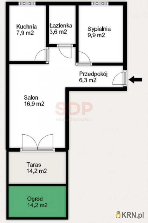 2 pokojowe, Wrocław, Krzyki/Księże Wielkie, ul. Opolska, Mieszkanie  na sprzedaż