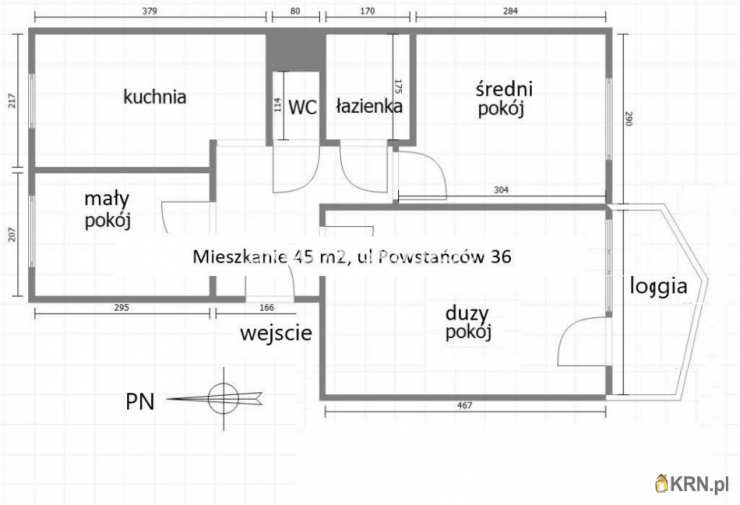 Kraków, Prądnik Czerwony, ul. Powstańców, Mieszkanie  na sprzedaż, 3 pokojowe