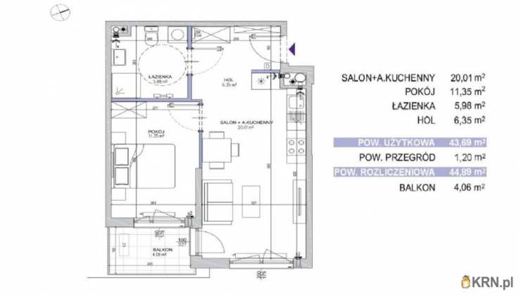 Mieszkanie  na sprzedaż, 2 pokojowe, Warszawa, Mokotów/Ksawerów, ul. Obrzeżna