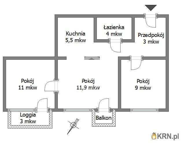 3 pokojowe, Mieszkanie  na sprzedaż, Warszawa, Mokotów/Wierzbno, ul. Bielawska