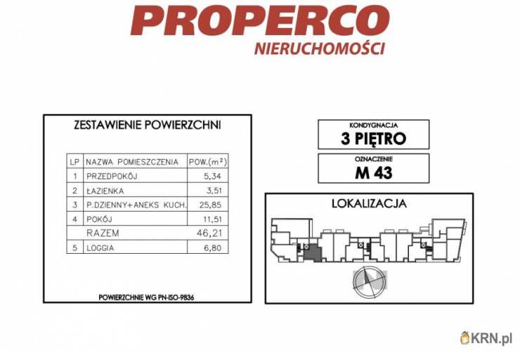 2 pokojowe, Mieszkanie  na sprzedaż, Kielce, Uroczysko, ul. Klonowa