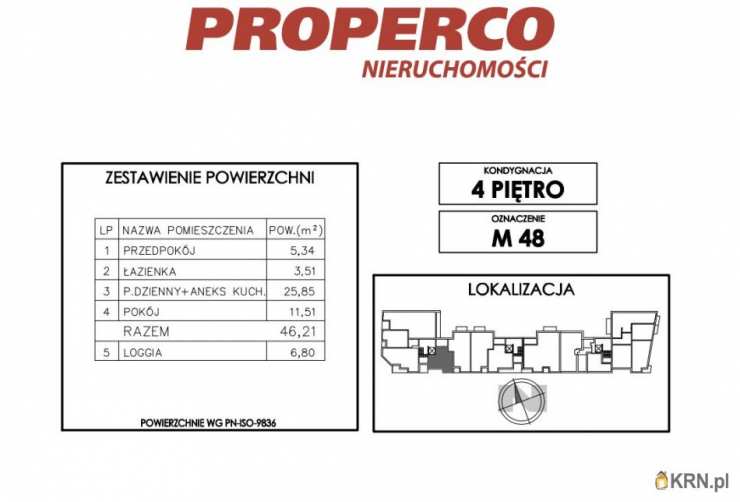 2 pokojowe, Mieszkanie  na sprzedaż, Kielce, Uroczysko, ul. Klonowa