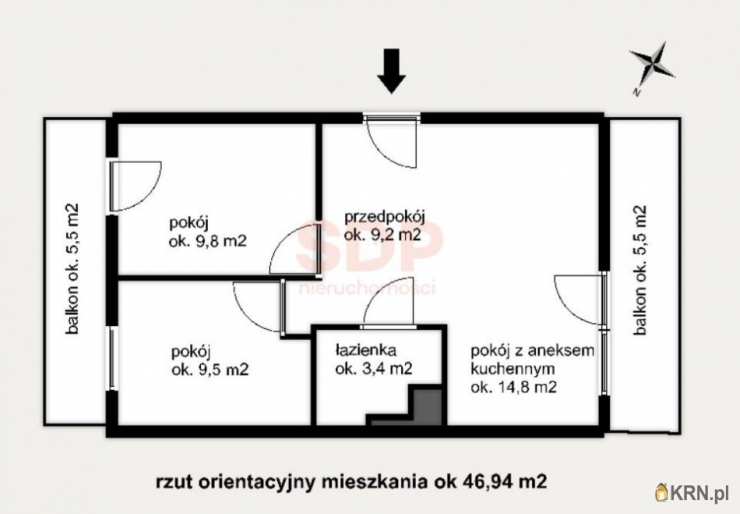 3 pokojowe, Mieszkanie  na sprzedaż, Wrocław, Śródmieście, ul. Mieszczańska