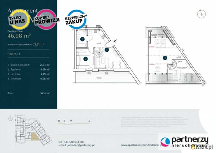 PARTNERZY Nieruchomości sp. z o.o., Mieszkanie  na sprzedaż, Krynica Morska, ul. 