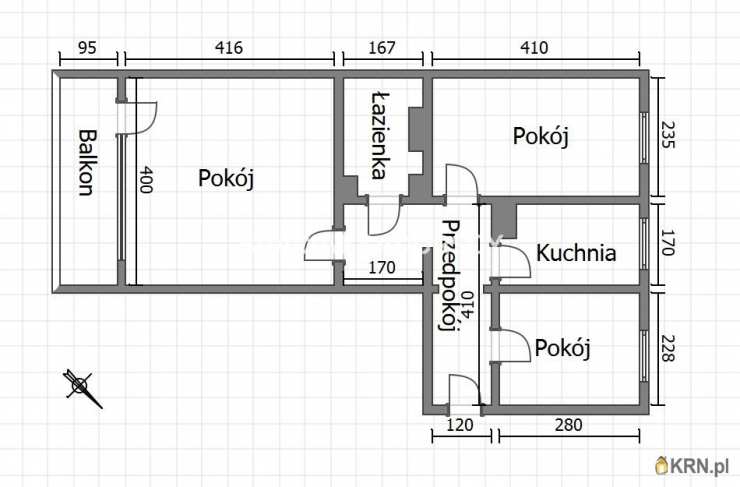 Mieszkanie  do wynajęcia, Kraków, Mistrzejowice, ul. Piastów, 3 pokojowe