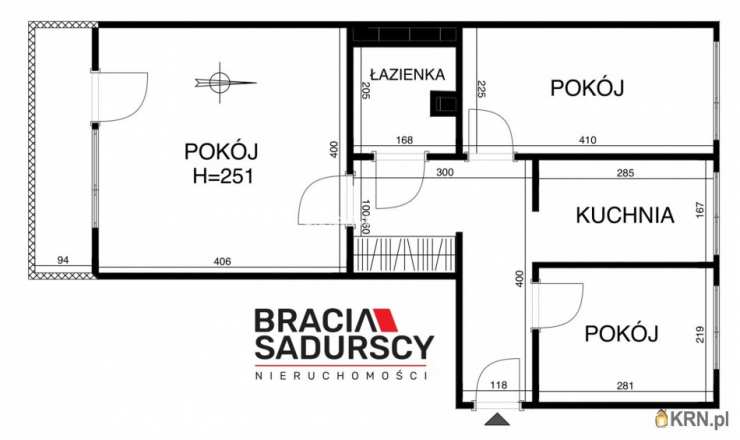 Kraków, Dębniki, ul. Słomiana, Mieszkanie  na sprzedaż, 3 pokojowe