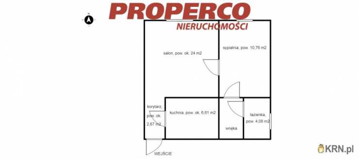 2 pokojowe, Mieszkanie  na sprzedaż, Jędrzejów, ul. 