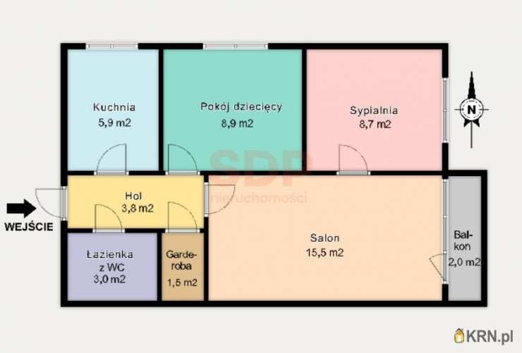 3 pokojowe, Łódź, Górna, ul. Piękna, Mieszkanie  na sprzedaż