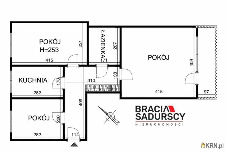 Kraków, Dębniki, ul. Słomiana, Mieszkanie  na sprzedaż, 3 pokojowe