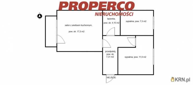 Kielce, Czarnów, ul. Grochowa, Mieszkanie  na sprzedaż, 2 pokojowe