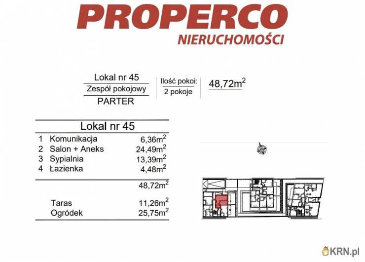 2 pokojowe, Mieszkanie  na sprzedaż, Kielce, Szydłówek, ul. Klonowa