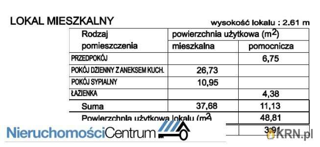 Mieszkanie  na sprzedaż, 2 pokojowe, Kraków, Podgórze, ul. 