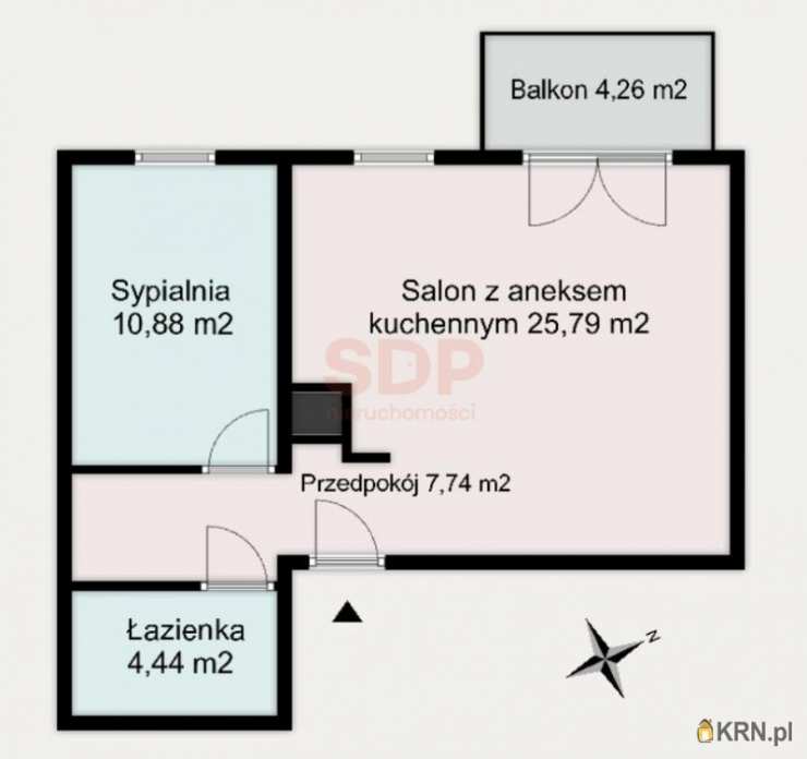 Mieszkanie  na sprzedaż, Wrocław, Krzyki, ul. Braterska, 2 pokojowe