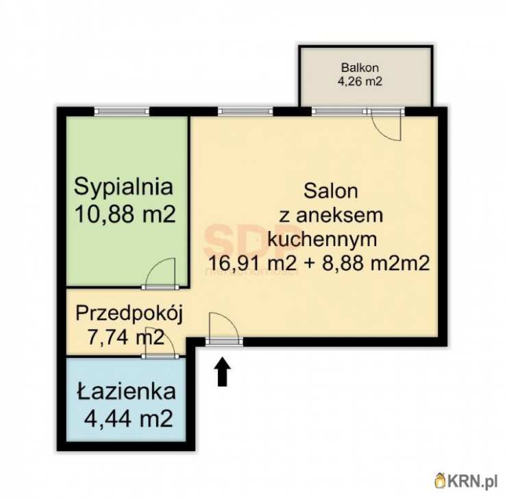 Mieszkanie  na sprzedaż, 2 pokojowe, Wrocław, Krzyki, ul. Braterska