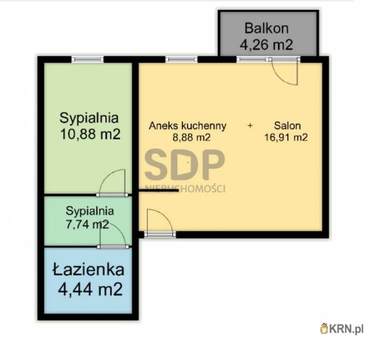 2 pokojowe, Wrocław, Krzyki/Klecina, ul. Przyjaźni, Mieszkanie  na sprzedaż