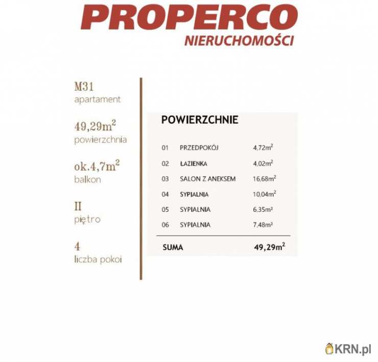 Jędrzejów, ul. , 4 pokojowe, Mieszkanie  na sprzedaż