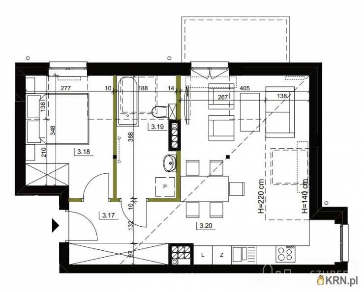 3 pokojowe, Mieszkanie  na sprzedaż, Poznań, Jeżyce/Sołacz, ul. M. Drzymały