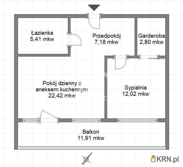 Mieszkanie  na sprzedaż, Warszawa, Białołęka, ul. Jabłoni, 2 pokojowe