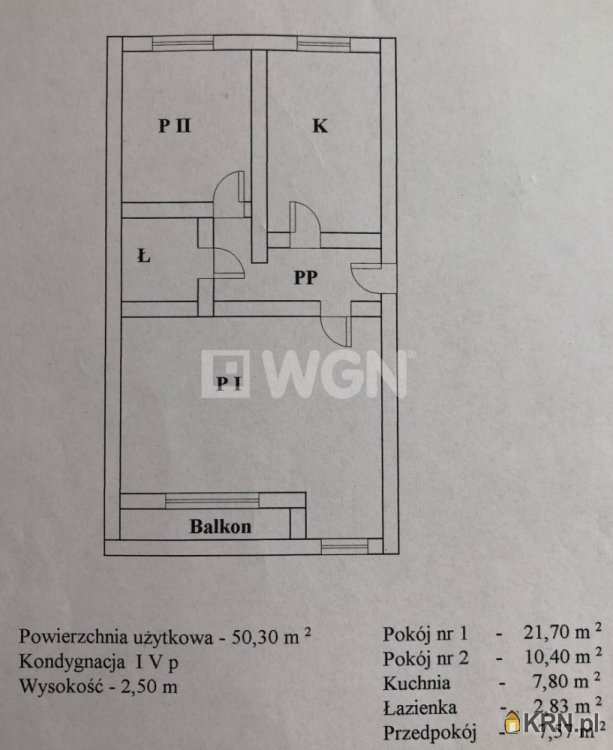 Polkowice, ul. , 2 pokojowe, Mieszkanie  na sprzedaż