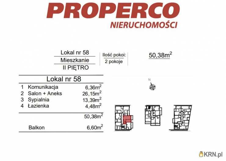 2 pokojowe, Mieszkanie  na sprzedaż, Kielce, Szydłówek, ul. Klonowa