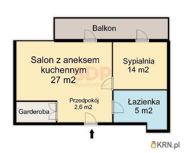 2 pokojowe, Mieszkanie  na sprzedaż, Wrocław, Śródmieście, ul. Księcia Witolda