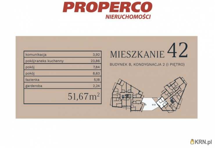 PROPERCO Sp. z o.o. Sp. k. , Mieszkanie  na sprzedaż, Mikołajki, ul. 