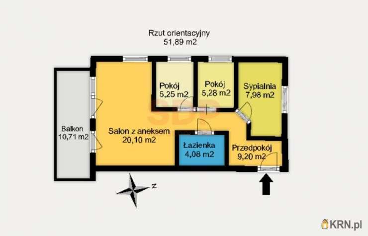 4 pokojowe, Mieszkanie  na sprzedaż, Wrocław, Krzyki/Jagodno, ul. 