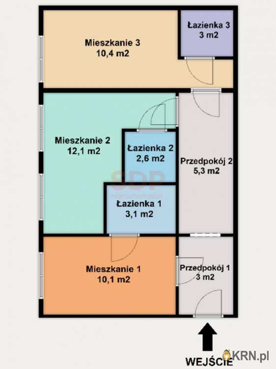 Łódź, Polesie, ul. S. Żeromskiego, Mieszkanie  na sprzedaż, 3 pokojowe