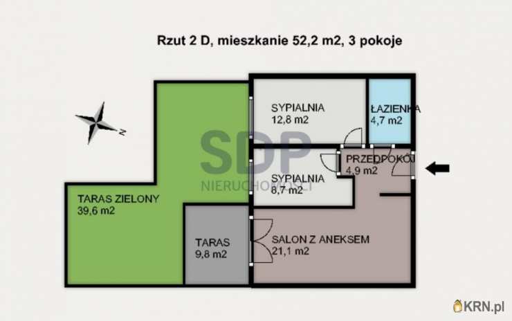 Mieszkanie  na sprzedaż, 3 pokojowe, Wrocław, Krzyki, ul. Racławicka