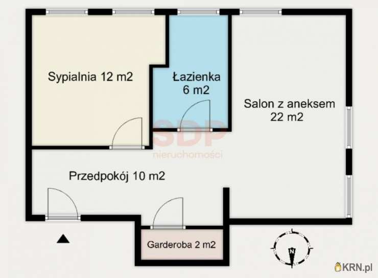 2 pokojowe, Mieszkanie  na sprzedaż, Wrocław, Stare Miasto, ul. Odrzańska