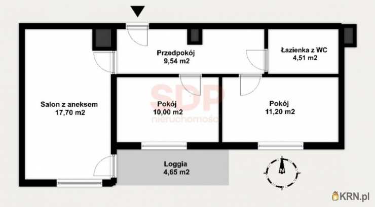 3 pokojowe, Mieszkanie  na sprzedaż, Wrocław, Psie Pole/Kleczków, ul. J. Conrada-Korzeniowskiego