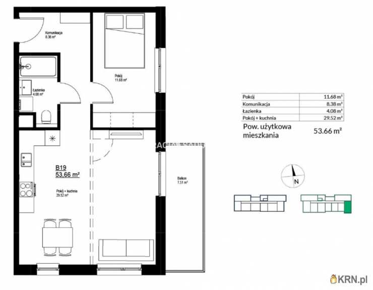 3 pokojowe, Kraków, Bieżanów-Prokocim, ul. , Mieszkanie  na sprzedaż